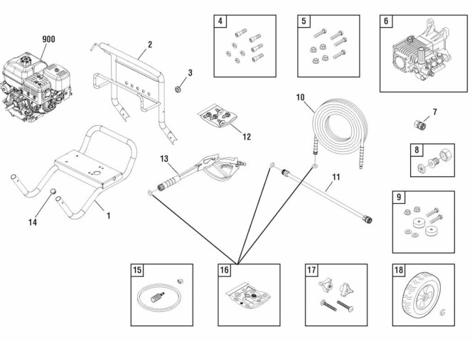 Briggs & Stratton pressure washer model 020507-0 replacement parts, pump breakdown, repair kits, owners manual and upgrade pump.